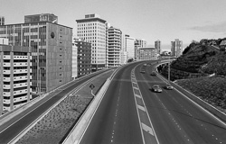 Wellington urban motorway, 1978